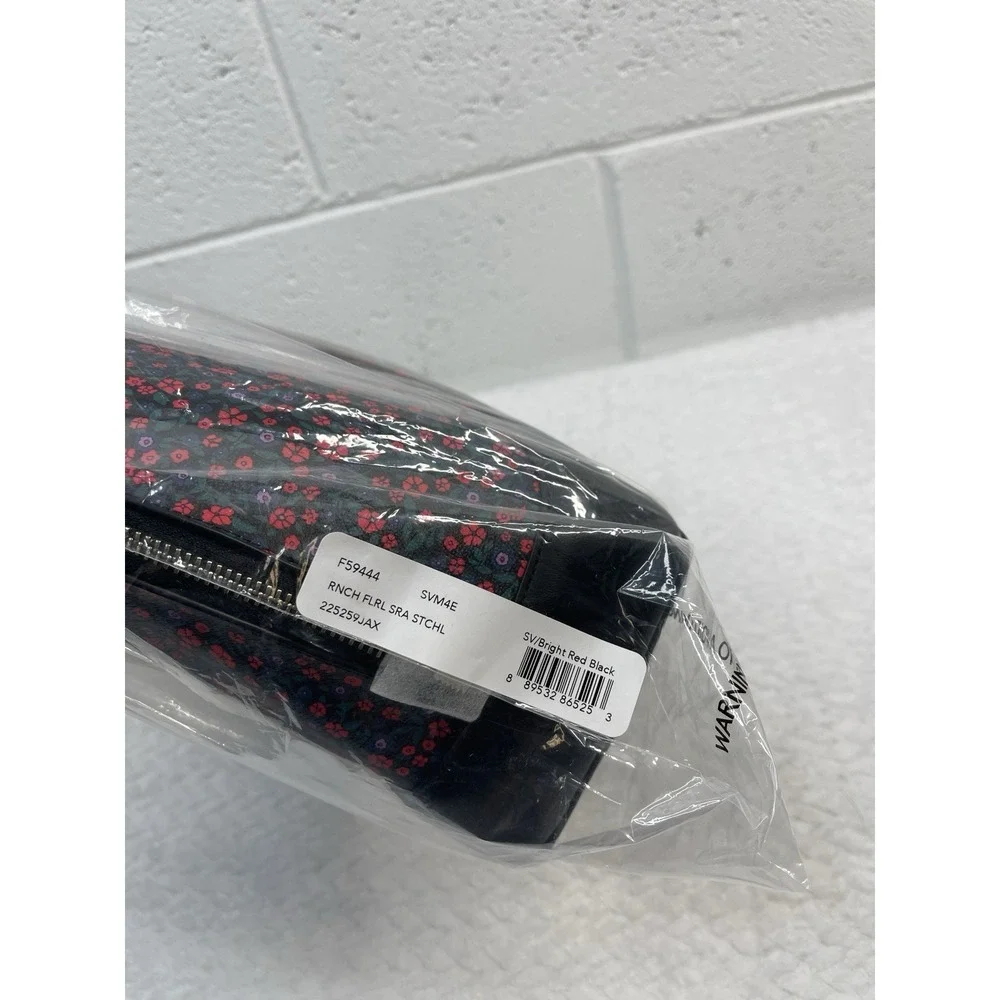 Coach Sierra Bag‎ in Ranch Floral print Coated Canvass Leather Base & Handle NWT